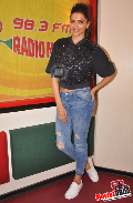 Deepika Padukone promote Piku at Radio Mirchi FM studio
