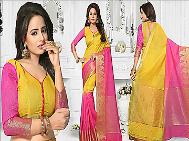 Fancy Designer Georgette Saree Blouse Designs New Modern Trendy