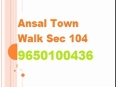 9650100436 ansal town walk sector 104 gurgaon-plaza facing