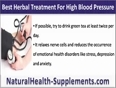 What Is The Best Herbal Treatment For Elderly Who Are Suffering From High Blood Pressure 