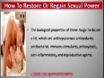How To Restore Or Regain Sexual Power And Performance In Teenage