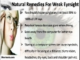 Natural And Herbal Remedies For Weak Eyesight