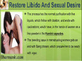 2-restore libido and sexual desire