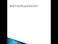 Black Friday Laptop Deals 2011