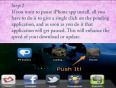 How to puase iphone app install 