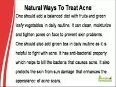 Natural Ways To Treat Acne And Remove Dark Spots In Effective Manner