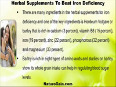 How To Beat Iron Deficiency Problem With Herbal Supplements