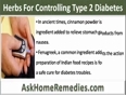 List Of Herbs TO Control Type 2 Diabetes