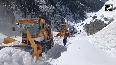 BRO conducts snow clearance operation at Zojila Pass