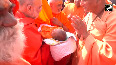 Dharm Gurus bless ICC Chairman Jay Shah s baby boy at Prayagraj Maha Kumbh in Amit Shah s presence