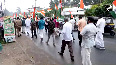 Kerala BJP President Rajeev Chandrashekhar hoists Tri colour to flag off Tiranga Yatra
