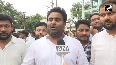 Congress protest over arrest of Former CM Bhupesh Baghel s son Chaitanya in liquor case