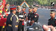 Lieutenant General BKGM Lasantha Rodrigo presents medals to Officer Cadets in Dehradun