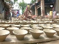 Demand of earthen lamps surges ahead of Diwali