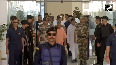Uttar Pradesh Chief Minister Yogi Adityanath arrives at Patna Airport
