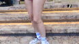 Hotness alert! Arbaaz's GF Giorgia dons a pink shorts with white sneakers
