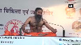 Baba Ramdev teaches different yoga asanas at Yoga Shivir