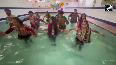 Garba organised in swimming pool in Udaipur