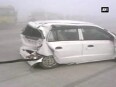 Watch 20 vehicles collide due to fog at Yamuna expressway