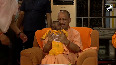 CM Yogi Adityanath celebrates Janmashtami with kids at Gorakhnath Temple