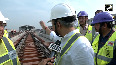 Railway Minister inspects Bullet Train work