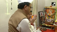 Uttarakhand CM Pushkar Singh Dhami performs Laxmi Pujan at his residence on Diwali