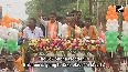 Tripura Chief Minister Manik Saha attends roadshow in West Bengals Birbhum