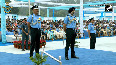 Indian Air Force Chief Air Chief Marshal AP Singh takes salute at the parade at Hindon Air Base