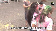 People celebrate Holi in Mumbai with great fervour