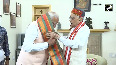Modi meets veteran BJP leader Murli Manohar Joshi at his residence
