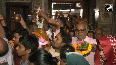 Devotees gather to offer prayers at Ayodhyas Nageshwar Nath Temple on 1st day of Sawan