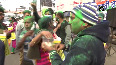 TMC supporters celebrate as party leads in Kolkata Municipal Election results