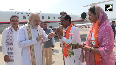 Rajasthan CM Bhajan Lal Sharma, Dy CM Diya Kumari welcome Home Minister Amit Shah to Jaipur
