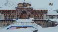 Fresh spell of snow blankets Badrinath Temple