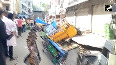 Road suddenly caves in Hyderabad