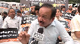 BJP leaders hold protest against Kejriwal at Raj Ghat