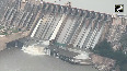 One gate of Salal Dam built on Chenab River opened, this is the situation seen early in the morning