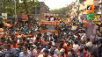 WB polls JP Nadda holds roadshow in Kolkata