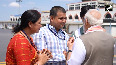 PM Modi meets IPL sensation Vaibhav Suryavanshi at Patna airport
