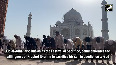 Devotees offer Namaz at Taj Mahal on the occasion of Eid al-Adha