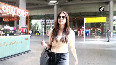 Pooja Hedge looks stylish in casual attire at Mumbai airport