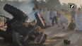 Tractor set ablaze near India Gate by Punjab Youth Congress workers