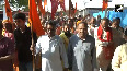 VO PKG Ayodhya A large number of devotees participated in the 84 Kosi Parikrama organized by Vishwa Hindu Parishad Avadh Dham Hanuman Mandal
