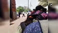 Long queue outside Kaushambi Metro Station in Ghaziabad