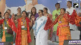 Mamata Banerjee shakes a leg with artists in Siliguri