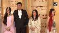 Anu Malik attends Anant Ambani's wedding reception with family