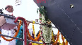 Rajnath Singh launches two indigenous Indian Navy warships in Mumbai