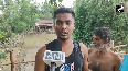 People forced to live on the streets after heavy rains wreaked havoc in Silchar, Assam