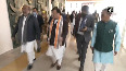 JP Nadda arrives in Imphal to address Yuva Rally
