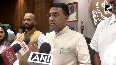 Goa CM Pramod Sawant addresses media after distributing financial assistance cheques to SSA